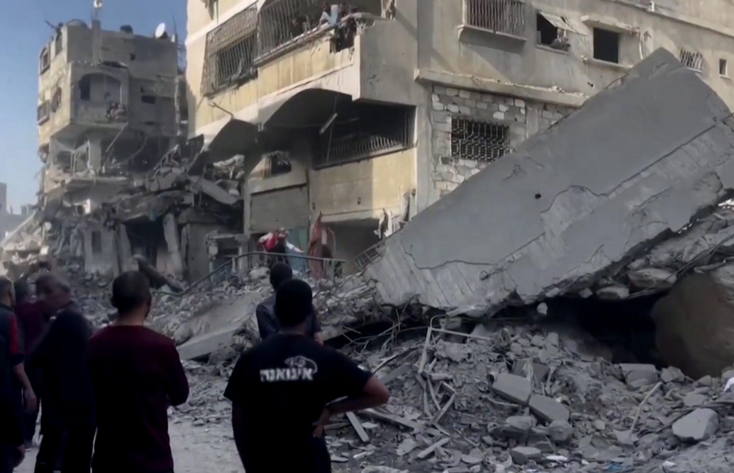 Israel kills at least 93 in bombing of house for displaced in northern Gaza